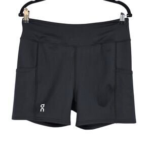 ON Black High Rise Court Dress Athletic Tennis Shorts With Pockets Size Large